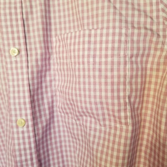 Banana Republic Plaid Lilac Button Down Large - Picture 8 of 8